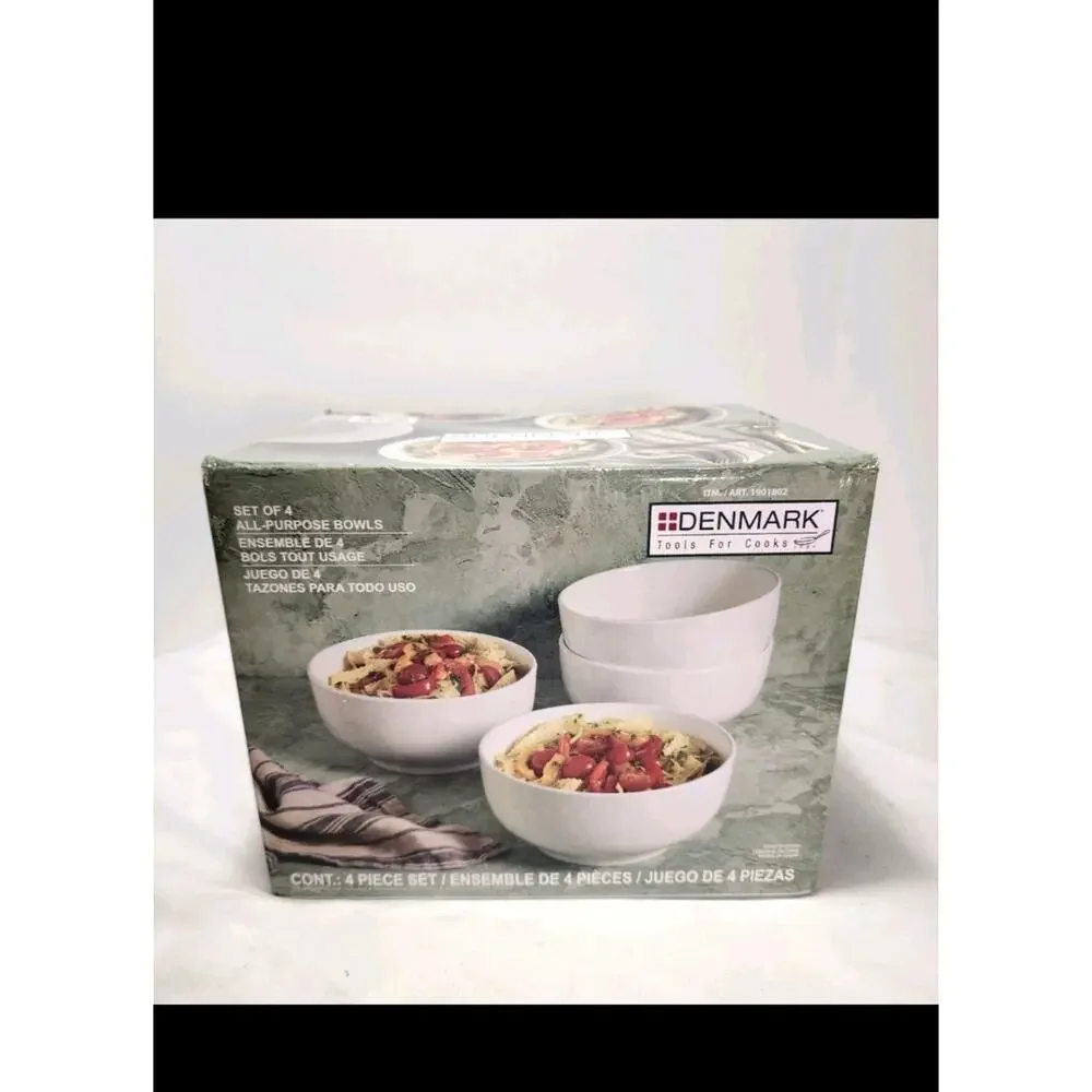 Denmark 4-piece White All Purpose Bowls